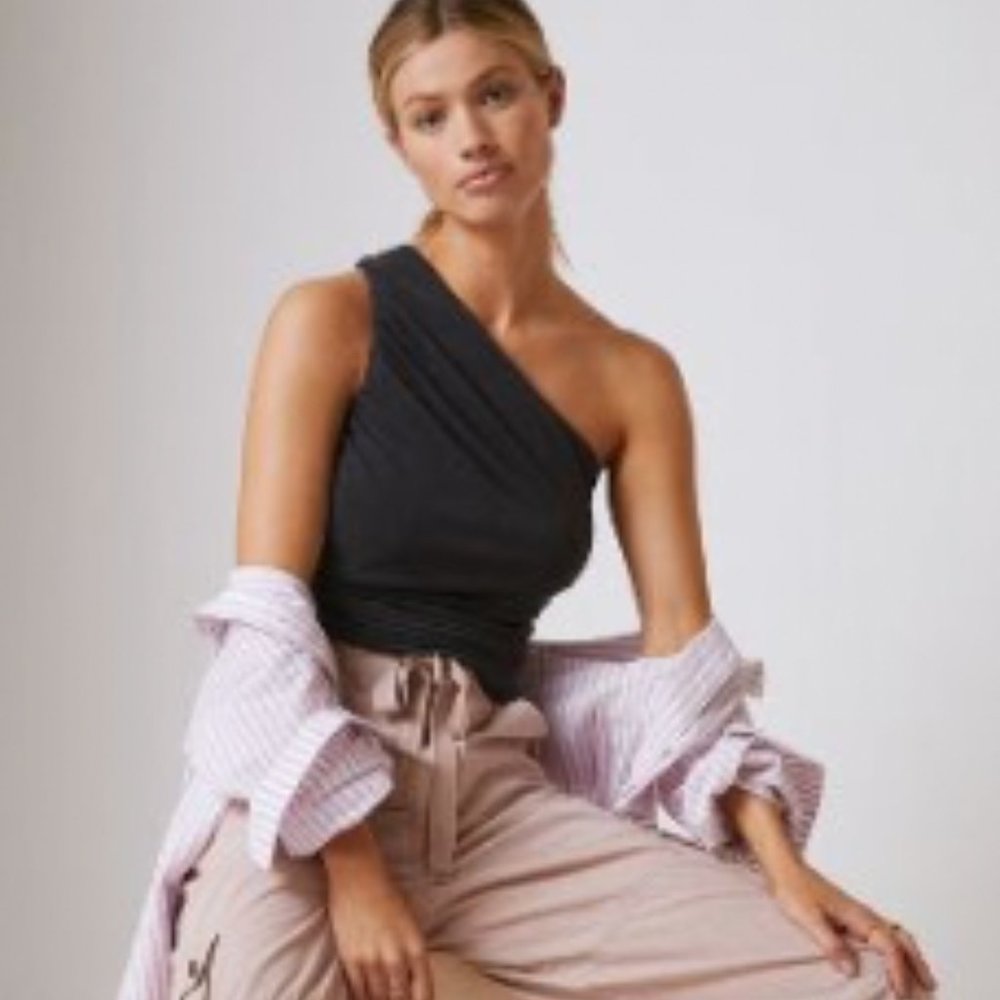 Eri + Ali Cupro One-Shoulder Top - MP